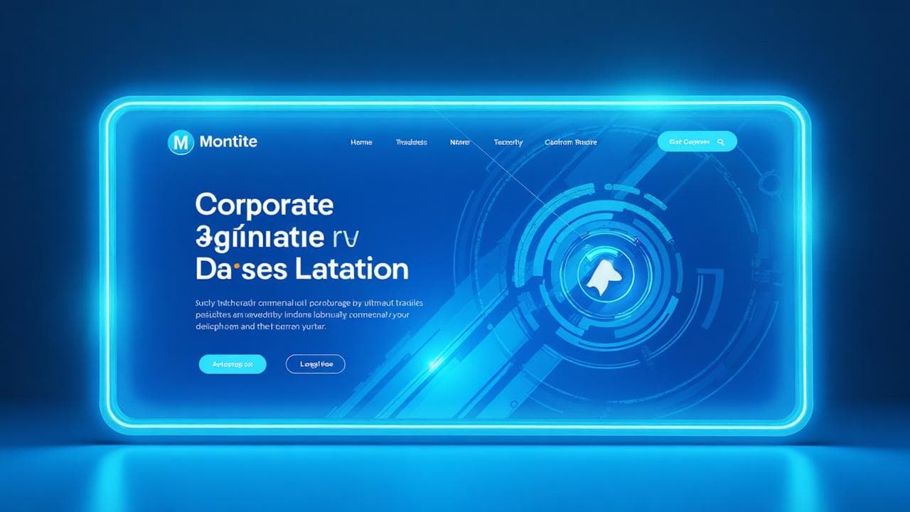 Landing Corporativa con Hero 3D